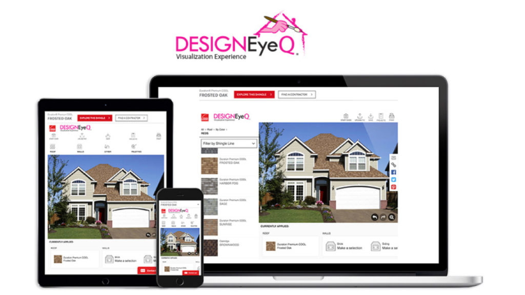 Design EYEQ® Visualization Tool My Town Roofing