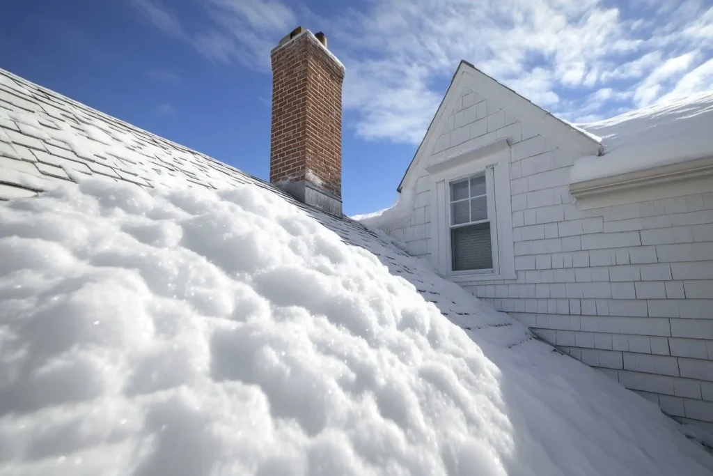 winter weather roof storm damage my town roofing ice dam damage 1